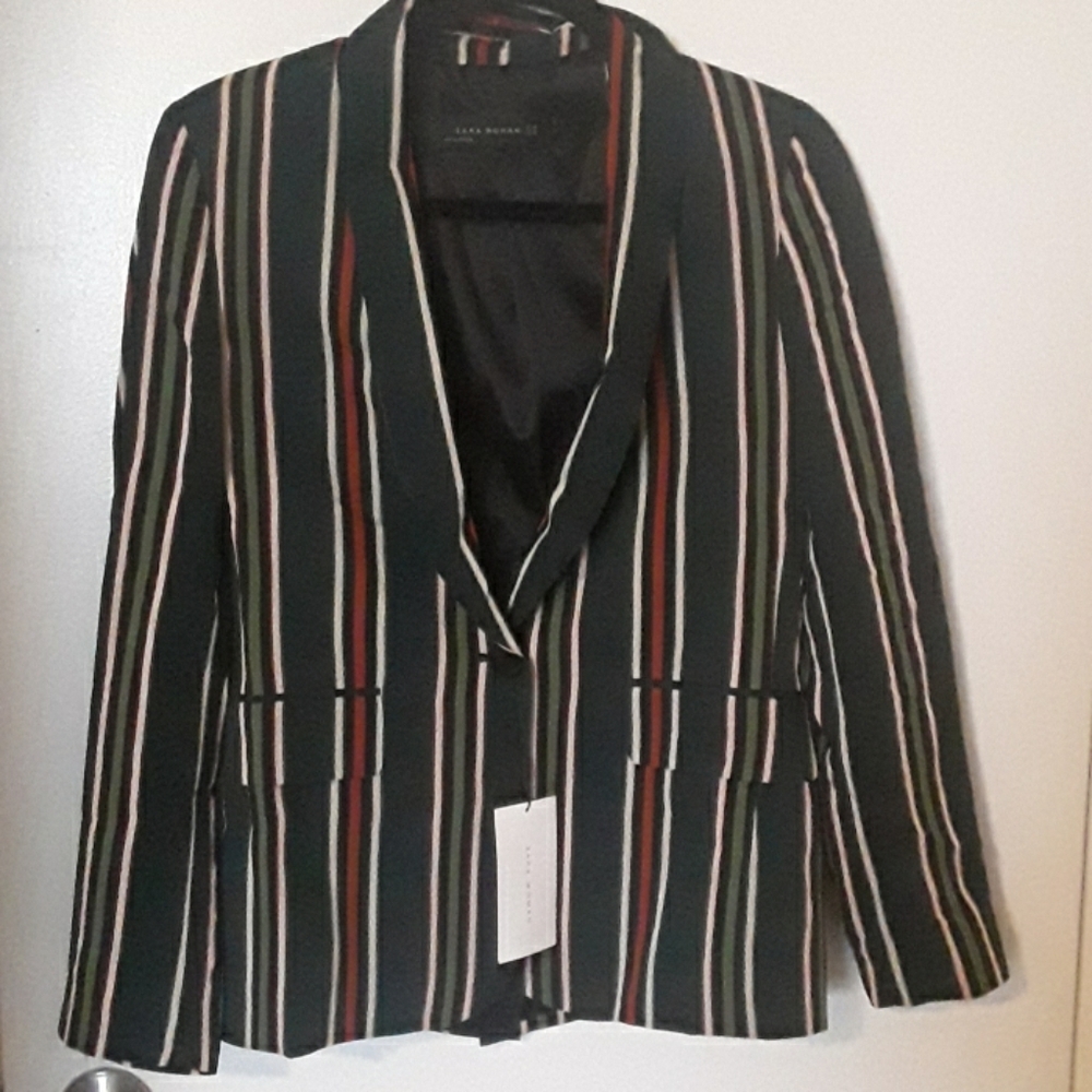 BNWT Zara  multi coloured striped blazer